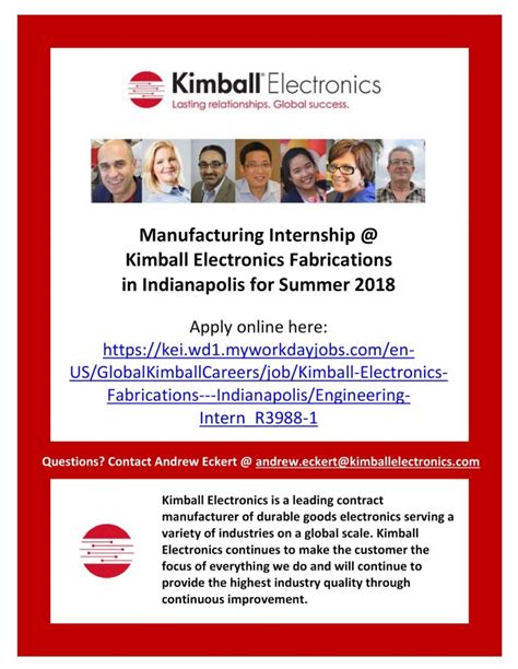 kimball electronics internships|Design Engineer Intern .
